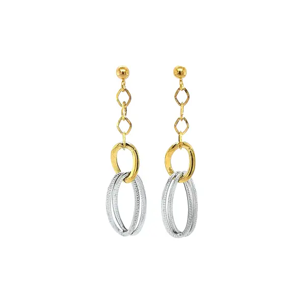 Ohrringe aus Kombinationsgold