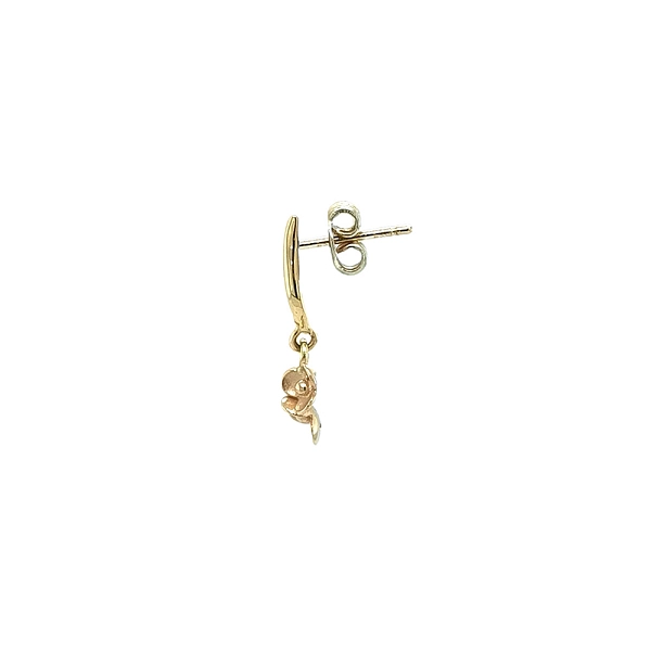 Gold-Ohrringe Blumen