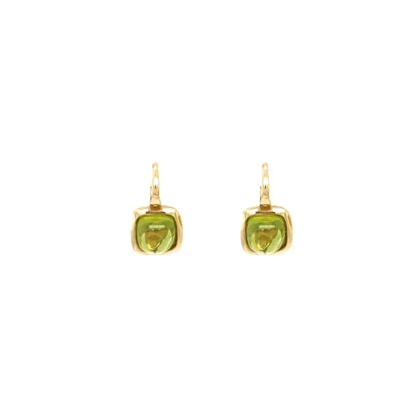 Gold-Ohrringe mit Peridot