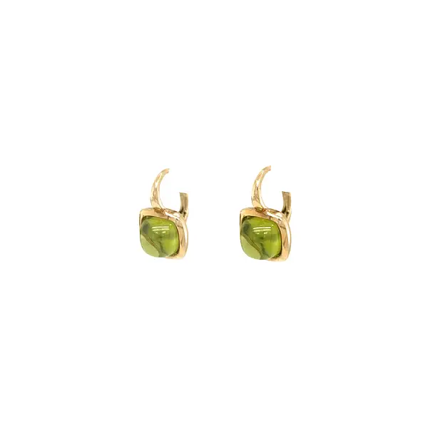 Gold-Ohrringe mit Peridot