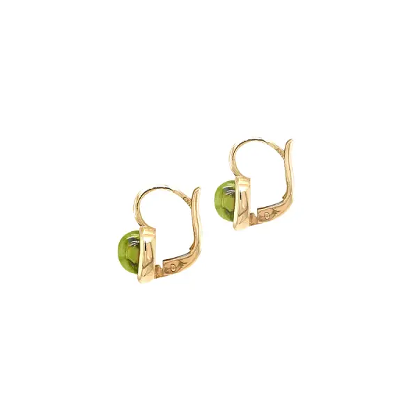 Gold-Ohrringe mit Peridot