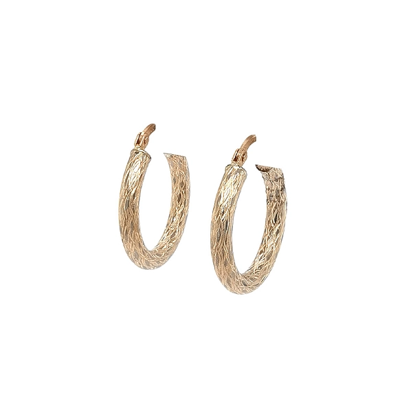 Elegante Goldcreolen