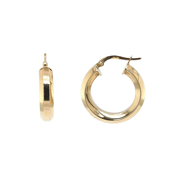 Elegante Creolen aus Gelbgold