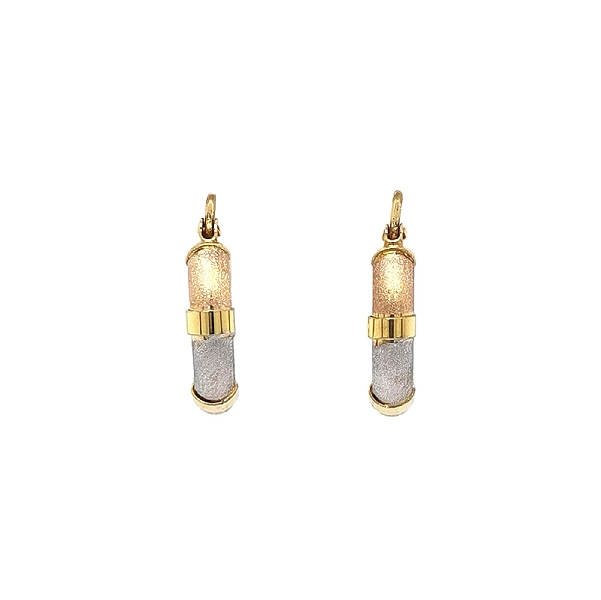 Elegante Creolen aus Trikolor-Gold