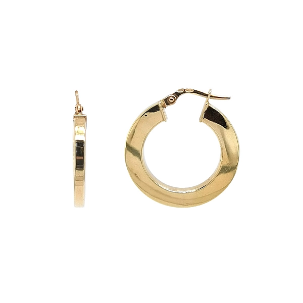 Elegante Goldcreolen