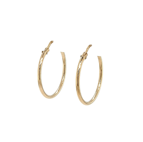 Elegante und zeitlose runde Ohrringe in Gold