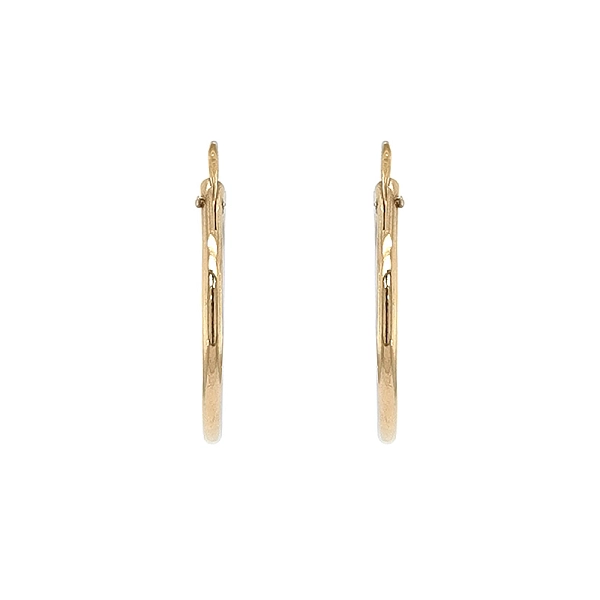 Elegante und zeitlose runde Ohrringe in Gold