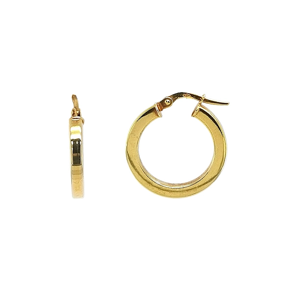 Elegante Creolen aus Gelbgold