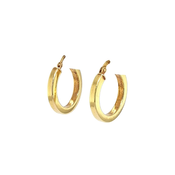Elegante Creolen aus Gelbgold