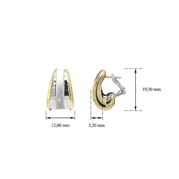 Ohrringe aus Kombinationsgold