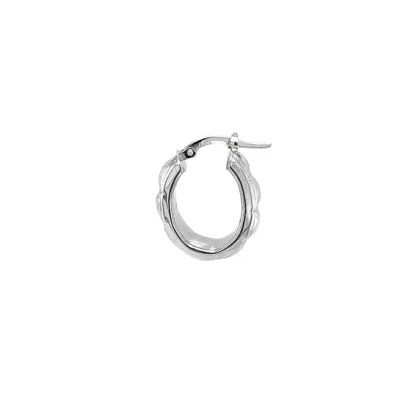 Runde Weißgold-Ohrringe