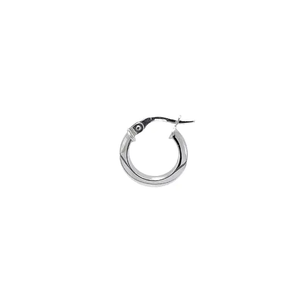 Runde Weißgold-Ohrringe