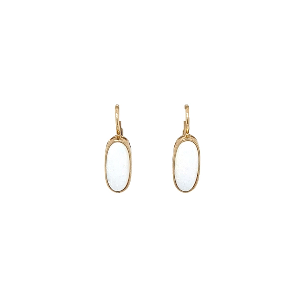 Gold-Ohrringe mit Opal