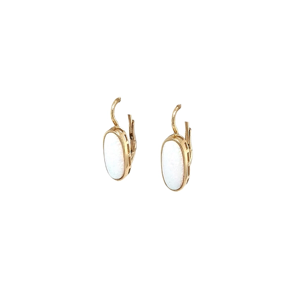 Gold-Ohrringe mit Opal