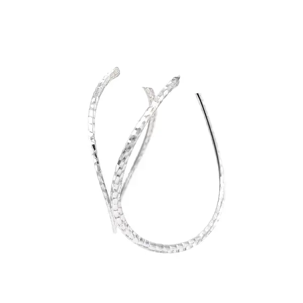 Runde Weißgold-Ohrringe