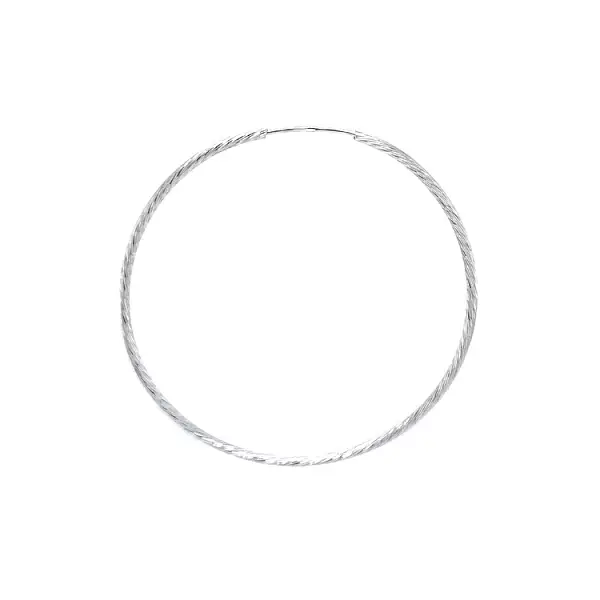 Runde Weißgold-Ohrringe