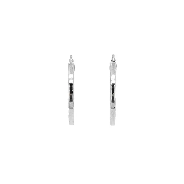 Runde Weißgold-Ohrringe