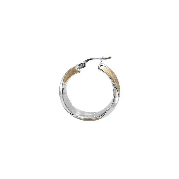 Runde Ohrringe aus Kombinationsgold