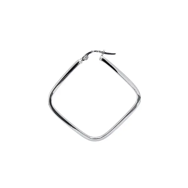 Runde Weißgold-Ohrringe