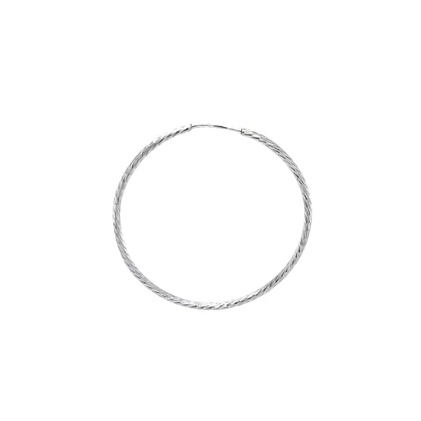 Runde Weißgold-Ohrringe