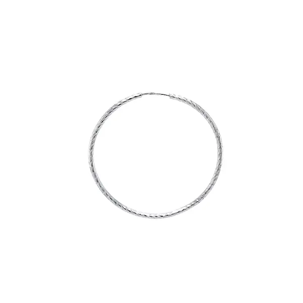 Runde Weißgold-Ohrringe