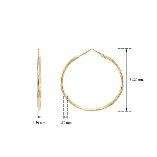 Gold Runde Ohrringe