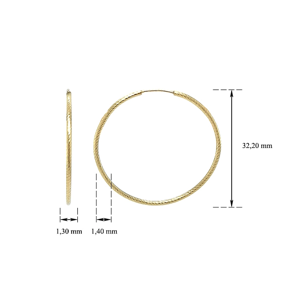 Gold Runde Ohrringe