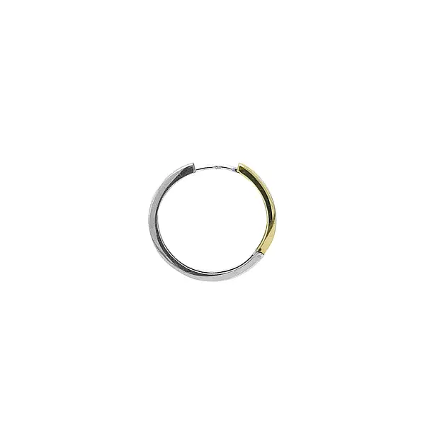 Runde Ohrringe aus Kombinationsgold