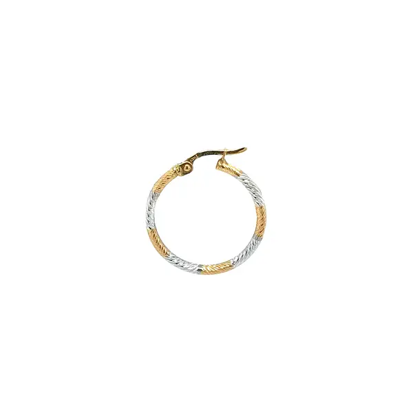 Runde Ohrringe aus Kombinationsgold