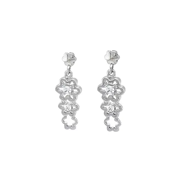 Goldohrringe mit Zirkonen