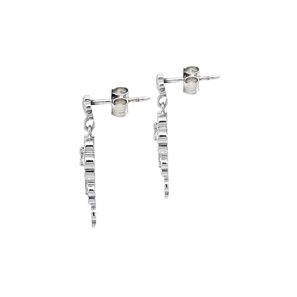 Goldohrringe mit Zirkonen