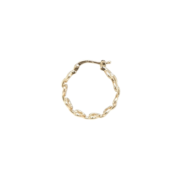 Gold Runde Ohrringe Herzen