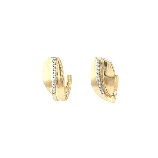 Gold-Ohrringe mit Zirkonen