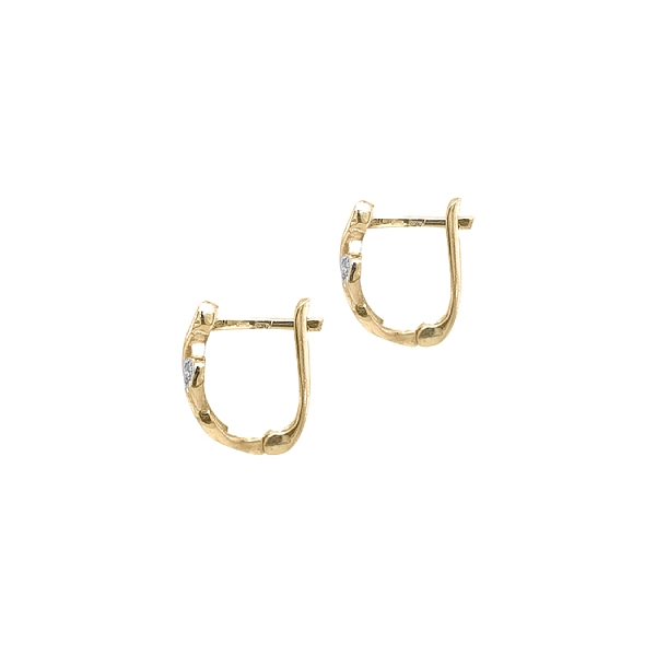 Gold-Ohrringe mit Zirkonen