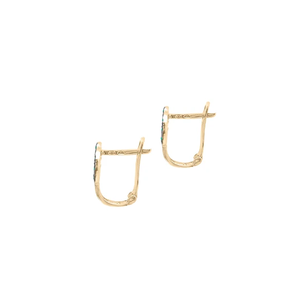 Gold-Ohrringe mit Zirkonen