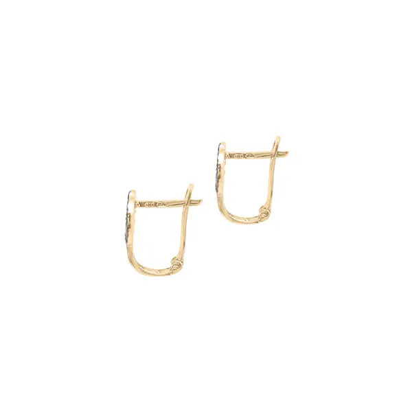 Gold-Ohrringe mit Zirkonen