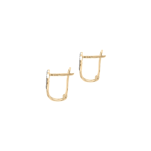 Gold-Ohrringe mit Zirkonen