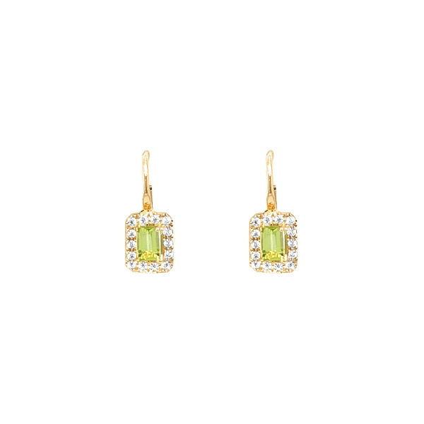 Gold-Ohrringe mit Zirkonen