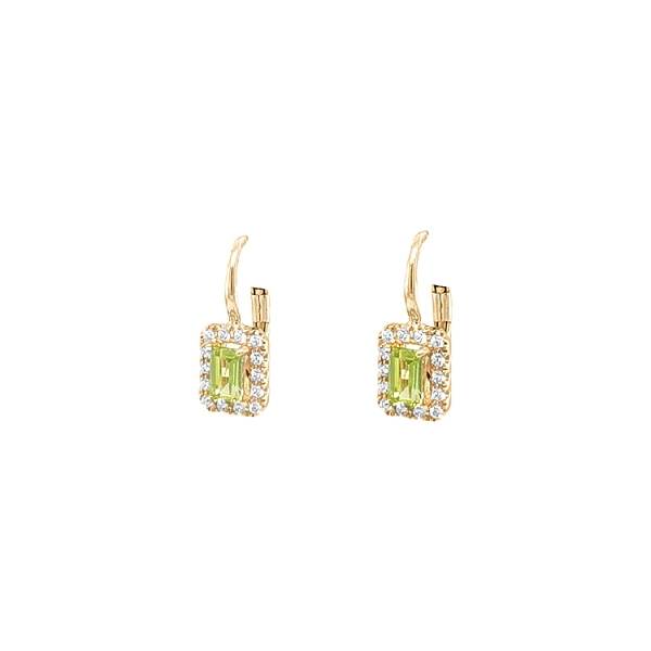 Gold-Ohrringe mit Zirkonen