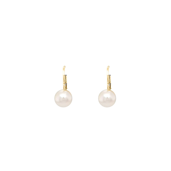 Gold Perlen Ohrringe