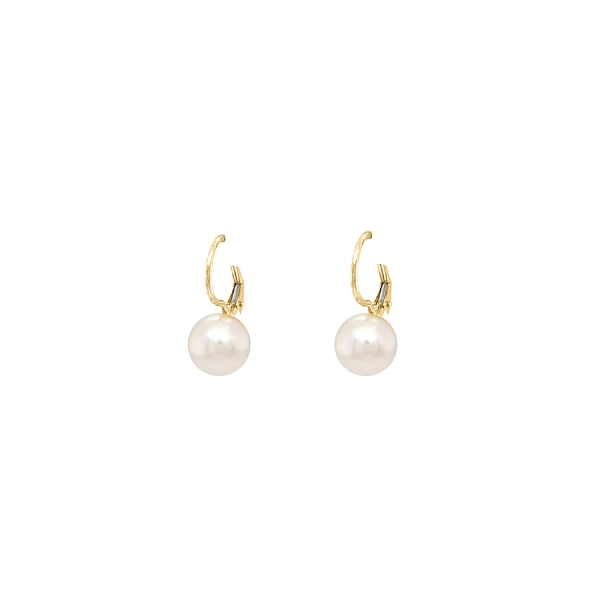 Gold Perlen Ohrringe