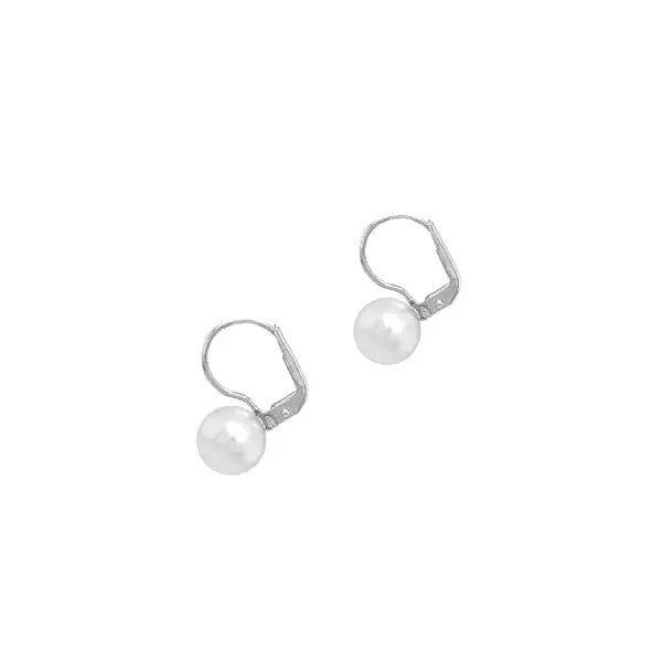 Gold Perlen Ohrringe