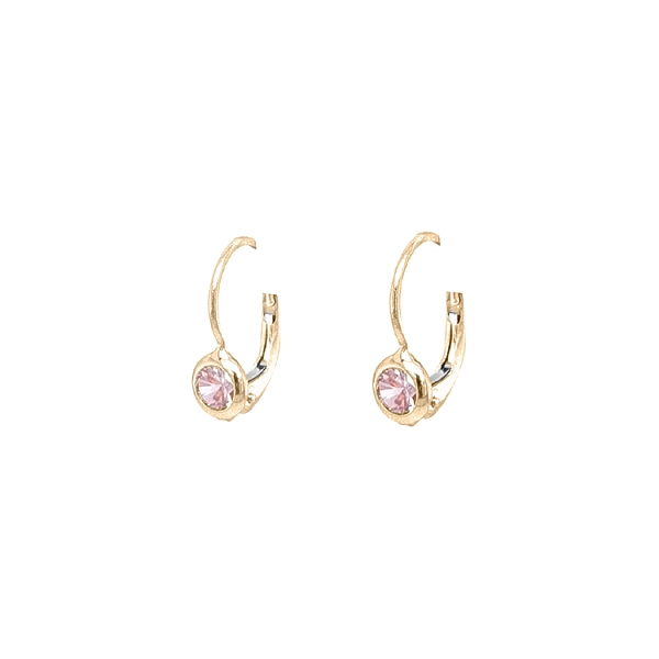 Gold-Ohrringe mit Zirkonen