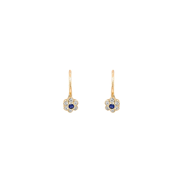 Gold-Ohrringe mit Zirkonen