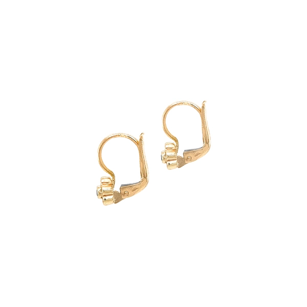 Gold-Ohrringe mit Zirkonen