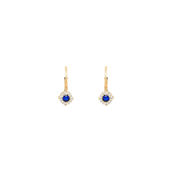 Gold-Ohrringe mit Zirkonen