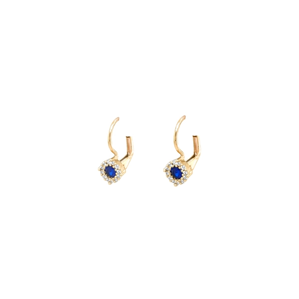 Gold-Ohrringe mit Zirkonen
