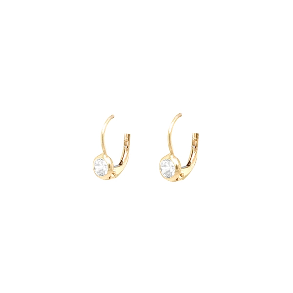 Gold-Ohrringe mit Zirkonen