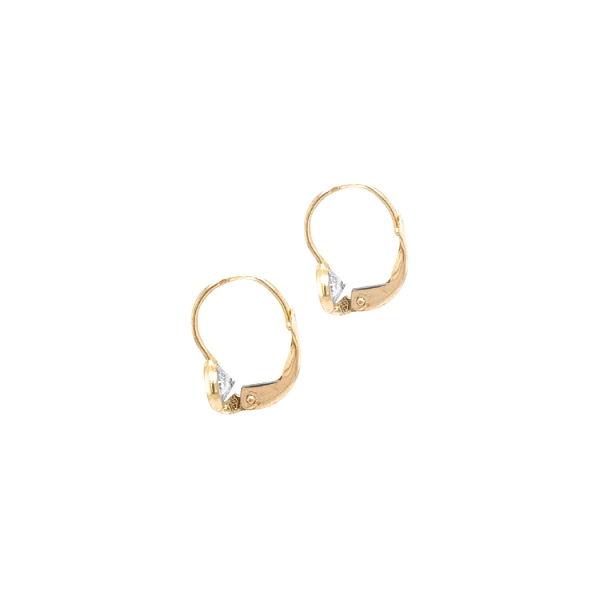 Gold-Ohrringe mit Zirkonen