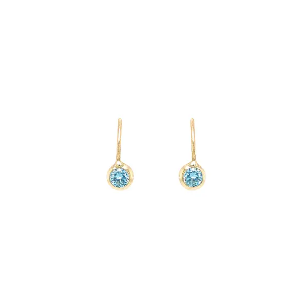 Gold-Ohrringe mit Zirkonen